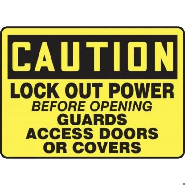 Accuform OSHA CAUTION LOCKOUTTAGOUT SIGN MLKT625XL MLKT625XL - main